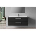 Milano underskab m/vask 120 cm matsort